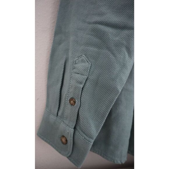 Old Navy 811217-06 Men's Sz XL Green L/S Clayton Twill Pocket Shirt Shacket - Picture 5 of 8